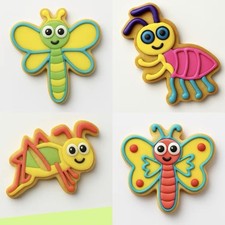 Set di 4 tagliabiscotti formica grillo farfalla insetti libellula