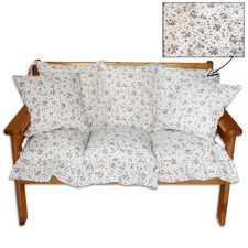 Cuscino Per Altalena Panca Da Giardino Seduta Schienale Con Lacci Sfoderabili