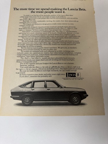 Original vintage 1973 lancia - vintage,