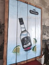 Plaque publicitaire Rhum Damoiseau, Pein À La Main 