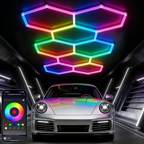 Lampada led esagonale - led, rgb