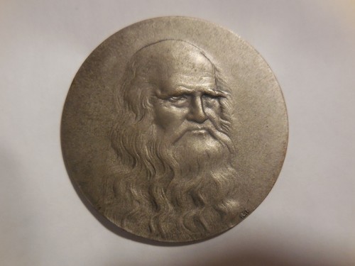 Medaglia leonardo vinci uni - medaglia, da