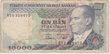Turkey P.199a 10,000 10.000
