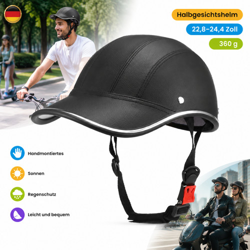 Casco scooter mezza - , calotta