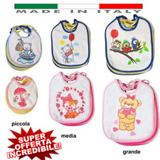 6 bavette neonato bavagli