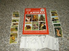 ALBUM IL MONDO DEGLI ANIMALI EDIS 1986 VUOTO+SET COMPLETO FIGURINE/VELINA NEW