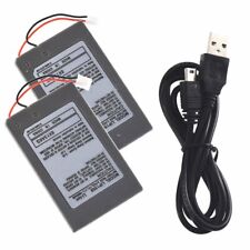2X Batteria di Ricambio + Cavo Caricatore per Controller PS3 Dual Shock 3 Sixaxis