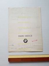 BMW 2800 CS modello 1969 depliant originale tedesco