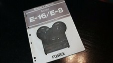 FOSTEX E-16/ E-8   MANUALE - INGLESE FRANCESE TEDESCO