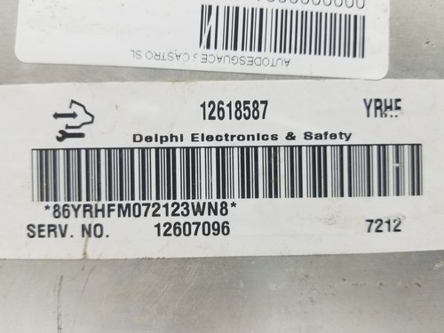 12618587 centralina motore