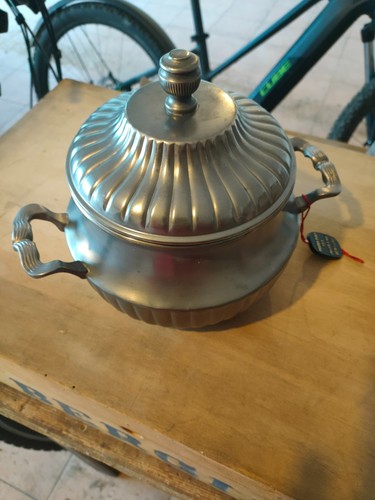 Vaso peltro con - peltro, coperchio