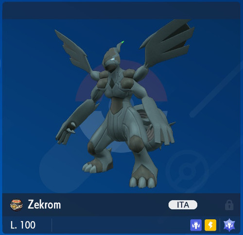 Zekrom shiny o - zekrom,