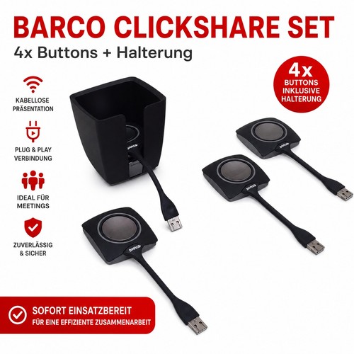 Barco clickshare set - set, 4x