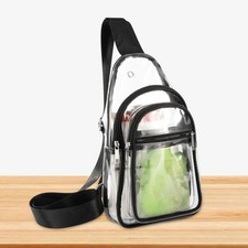 Borsa a tracolla trasparente