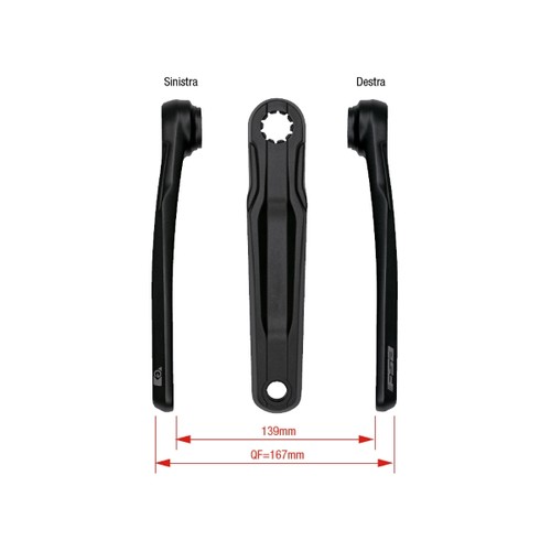 Coppia pedivelle isis - pedivelle,