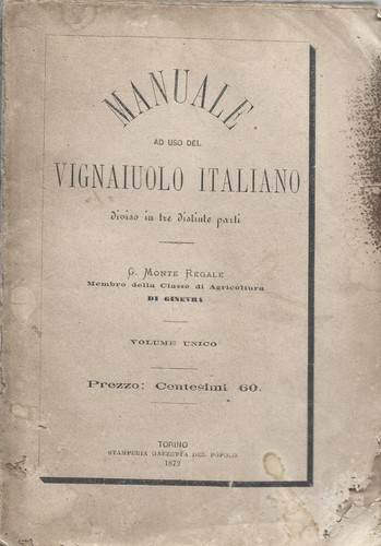 Manuale del vignaiuolo - manuale,