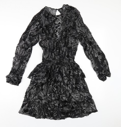 Zara donna viscosa nera - , linea