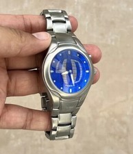 Raro orologio animato y2k 00s FOSSIL Big Tic JR-8096 quarzo blu, scatola, batteria nuova