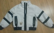 lotto 701 piumino gicca giubbotto grigio benetton bimbo bambino 4/5 anni