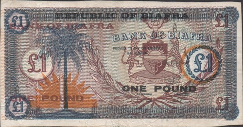 Biafra libbra banconota - libbra,