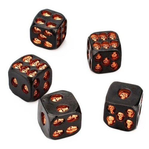 1pcs dadi teschio nero - 1pcs,