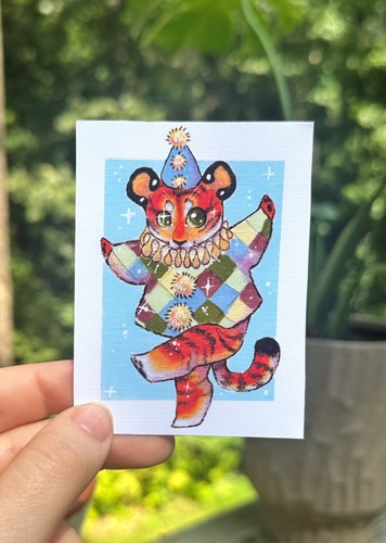 Stampa aceo tigre clown - stampa,