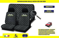 Vecchia Panda Fodere Coprisedili Serie Classic Set nero cotone ricami per auto 