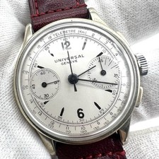 Orologio Universal Geneve Cal. 386 REF. 32401 cronograph vintage anni 40 34.5mm