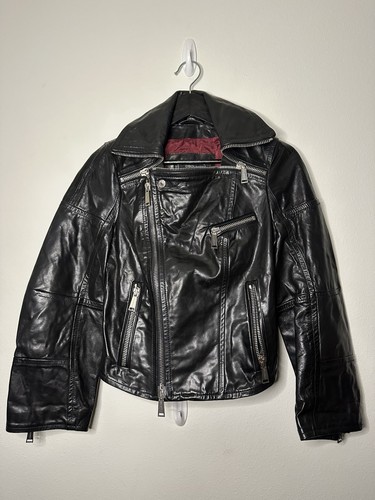 Dsquared2 leather biker jacket - dsquared2,