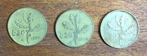 Tris monete rare lire - rare,