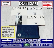 MANUALE USO E MANUTENZIONE + CUSTODIA LANCIA Y YPSILON 843 2003-2006 NO re style