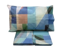 N5555 Completo letto-copriletto matrimoniale "MIRROR bluette" di Gabel