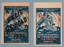 ES1004 Guarnizioni Tubercolosi: Caraibi - Sovrastampato 1947/1956