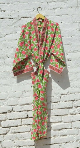 Abito lungo kimono puro blocco