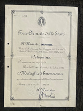 DIPLOMA MEDAGLIA BENEMERENZA
