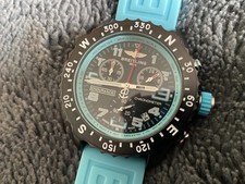 orologio cronografo azzurro