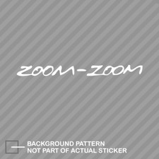 Zoom-Zoom Sticker Die Cut