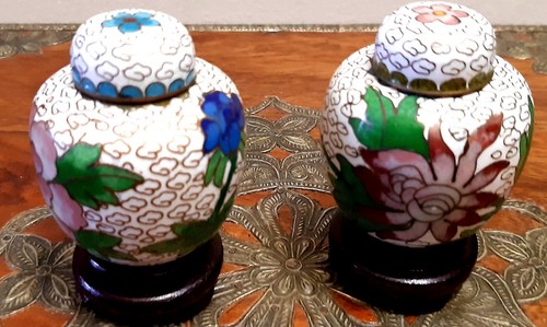 Coppia miniature vasi - miniature, cinesi