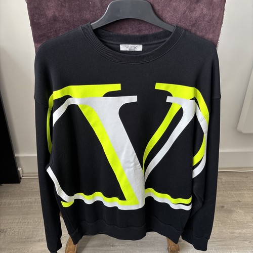 Felpa nera con logo - , valentino
