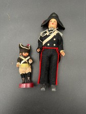 *Bambola soldatino carabiniere vintage in feltro uniforme dipinta a mano Made in Italy