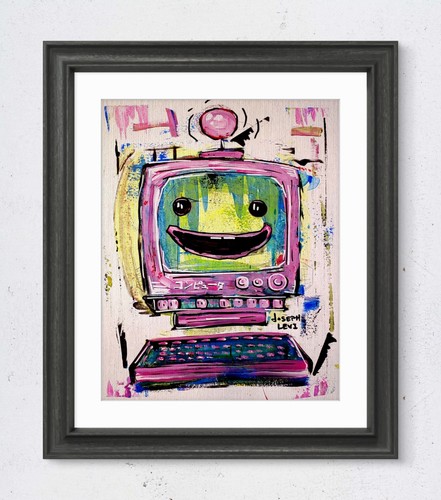 Quadro acrilico viso computer
