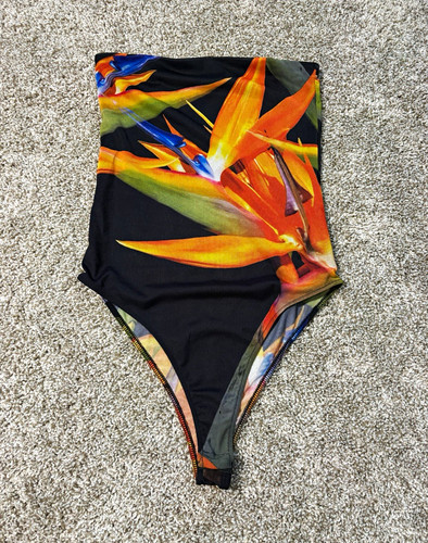 Body donna zara nero arancione - zara,