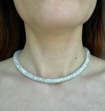 Collana Swarovski rigida con