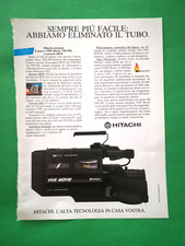 RITAGLIO DI GIORNALE CLIPPING TELECAMERA HITACHI DA COLLEZIONE ANNI 80 - (175)