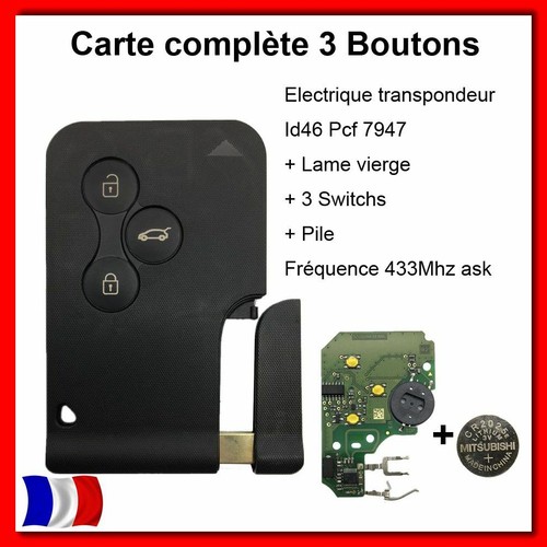 Carte clé télécommande - carte,