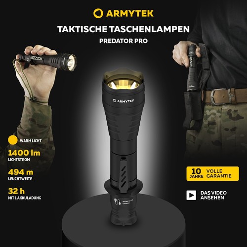 Torcia tattica led luminosa - torcia,