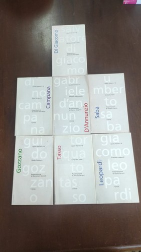 Lotto libri poeti - lotto, 7