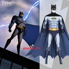 Costume Batman cosplay tuta collant body mantello tuta poliestere Halloween
