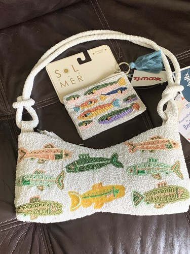 Borsa con perline sardine - , e