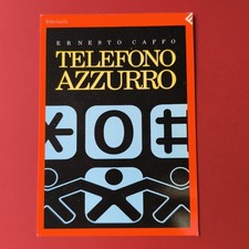 FELTRINELLI ERNESTO CAFFO TELEFONO AZZURRO CARTOLINA PUBBLICITARIA A COLORI